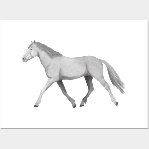 Grey horse Wall Art by Shyflyer